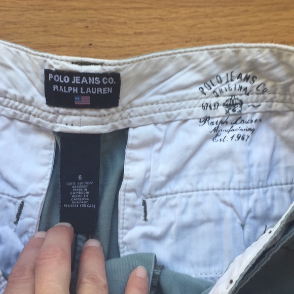 Green Polo Jeans Ralph Lauren cargo shorts - Picture 2 of 3